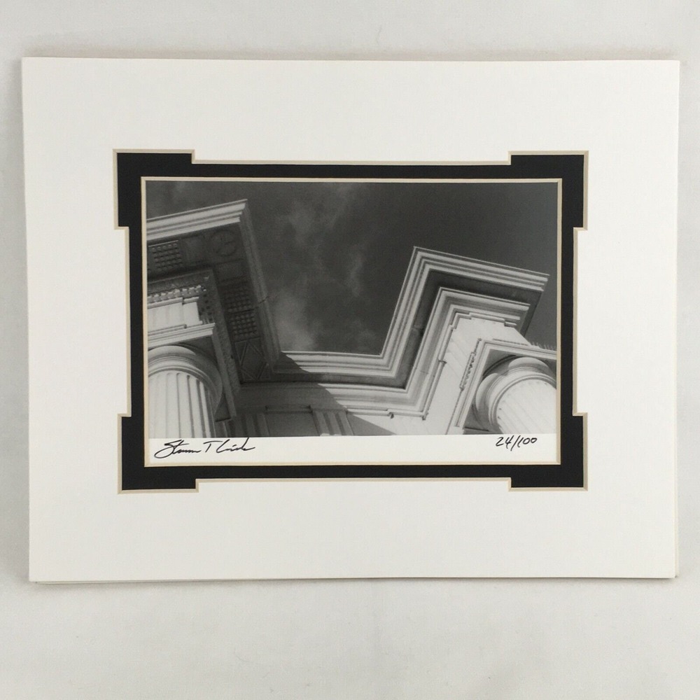 Black & White Photo Building Architecture Numbered Signed Matted Art Photography